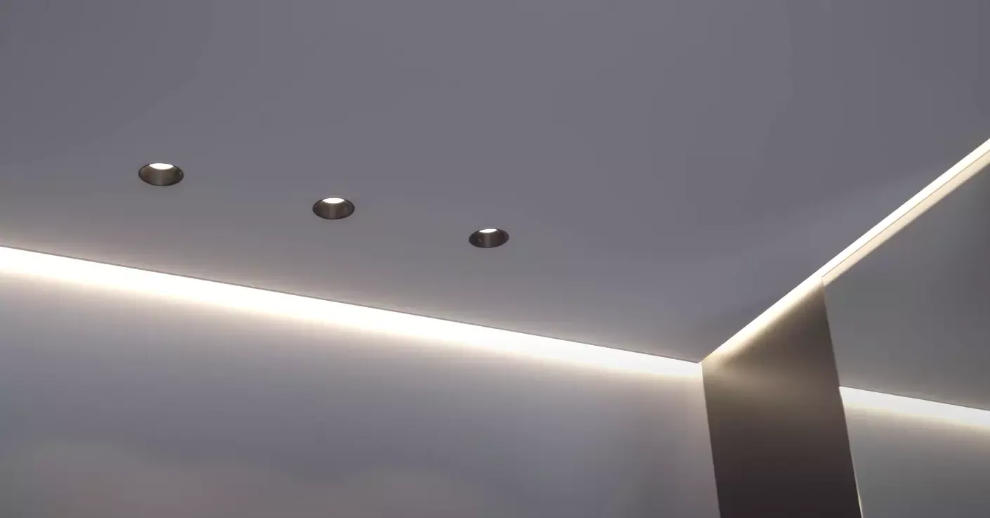 Натяжной потолок с подсветкой ниш — Красноярск, Мирошниченко, 1, фото 3